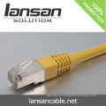 Patch cord with cat7 rj45 plug 50micron inch gold peak performance with fluke test passed